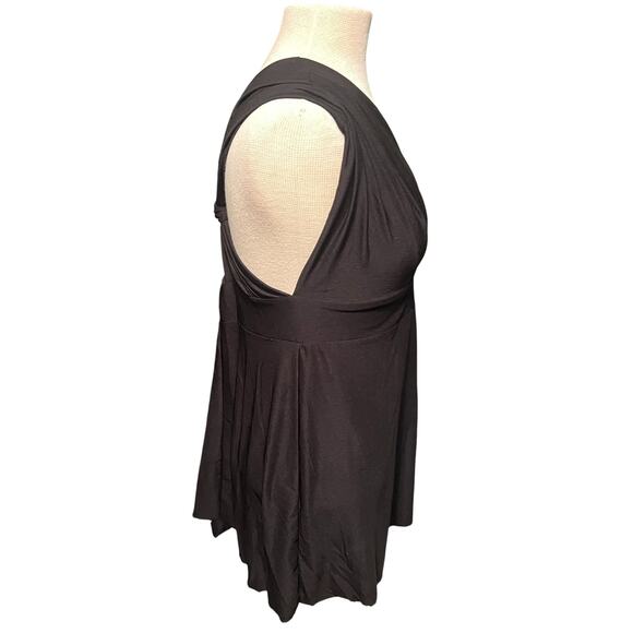 Y2K Black Tunic Top Size Medium - Picture 2 of 4